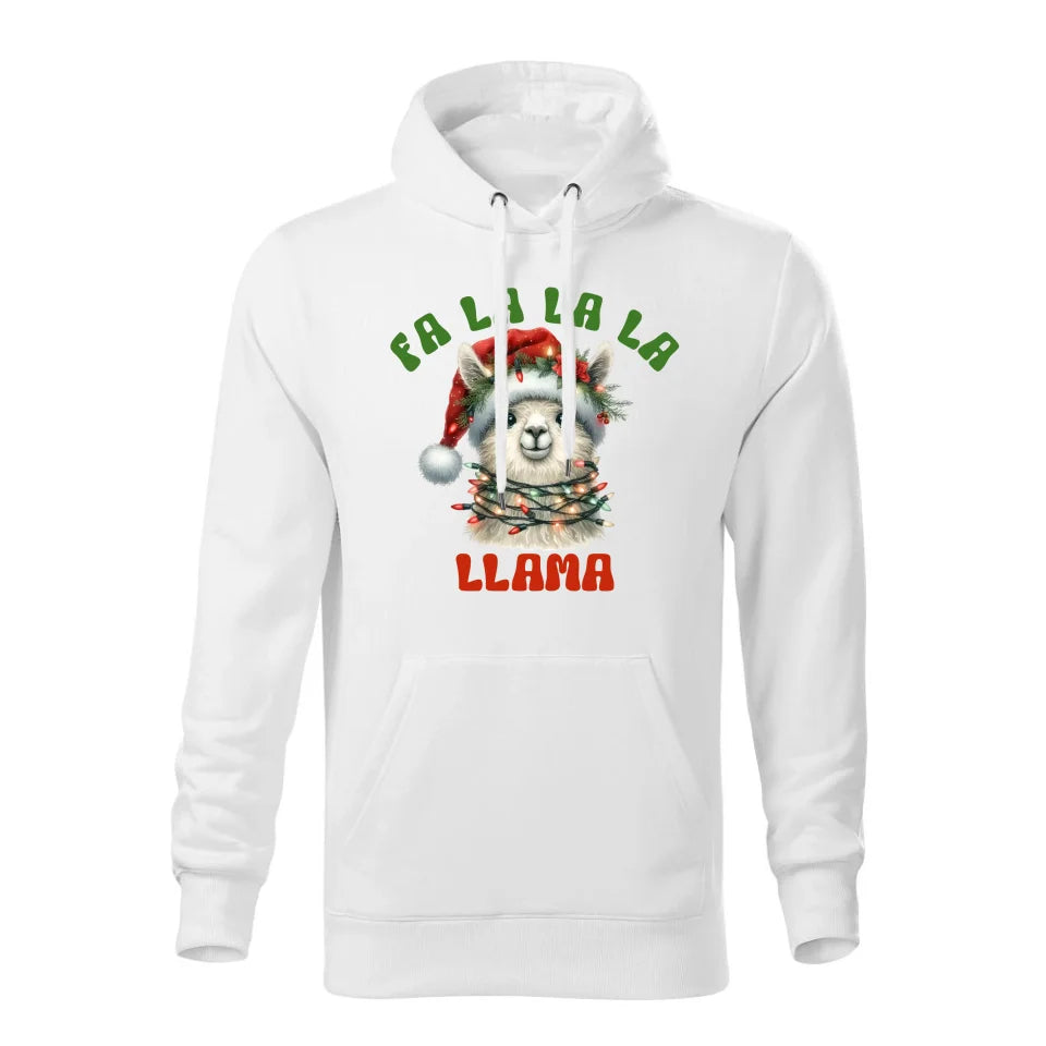 Świąteczna bluza męska z kapturem biała na prezent personalizacja hoodie Święta Boże Narodzenie Mikołajki