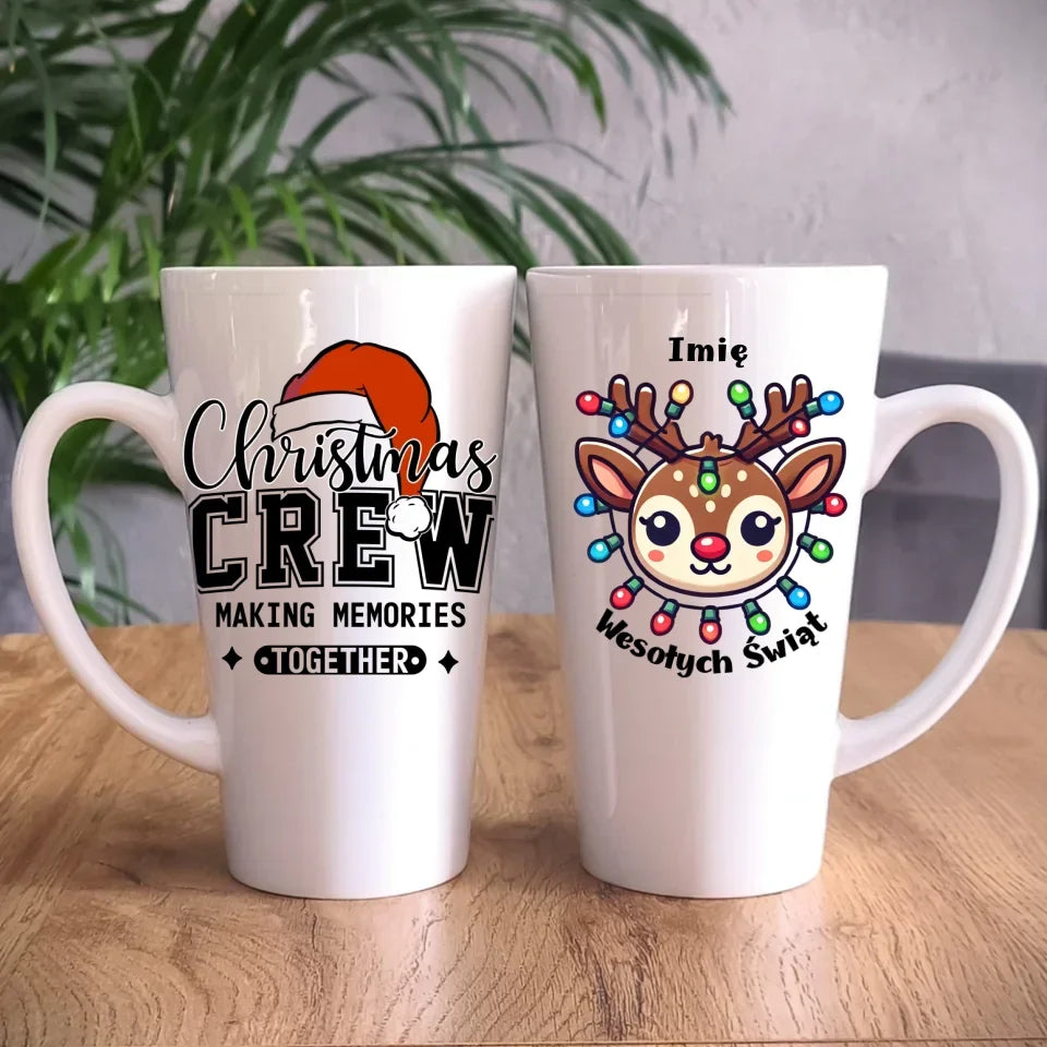 Renifer Wesołych Świąt | Personalizowany kubek świąteczny BN72 - StoryCups.pl