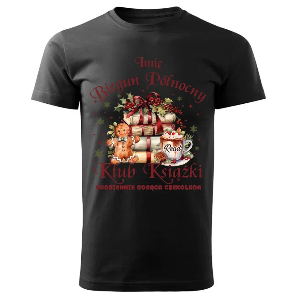Klub Książki z Bieguna Północnego | Świąteczna koszulka męska BN79 - StoryCups.pl
