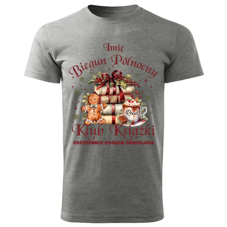 Klub Książki z Bieguna Północnego | Świąteczna koszulka męska BN79 - StoryCups.pl