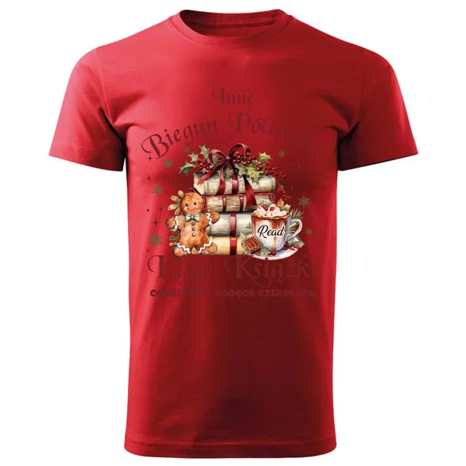 Klub Książki z Bieguna Północnego | Świąteczna koszulka męska BN79 - StoryCups.pl
