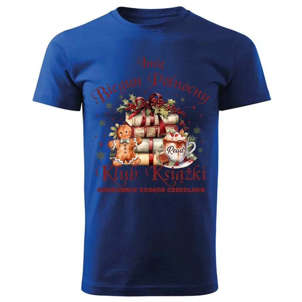 Klub Książki z Bieguna Północnego | Świąteczna koszulka męska BN79 - StoryCups.pl