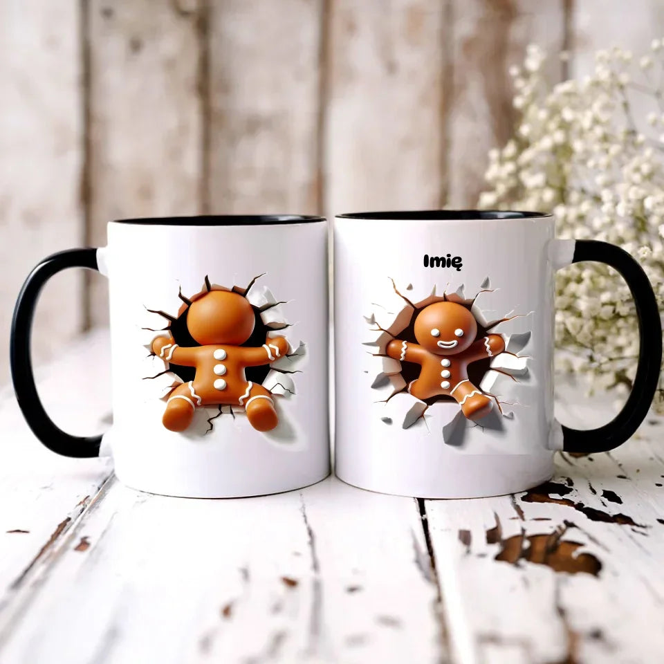 Pierniczek 3D | Personalizowany kubek świąteczny BN81 - StoryCups.pl