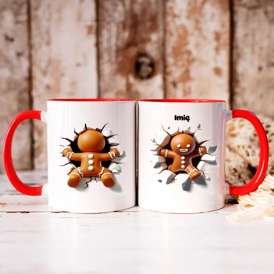 Pierniczek 3D | Personalizowany kubek świąteczny BN81 - StoryCups.pl