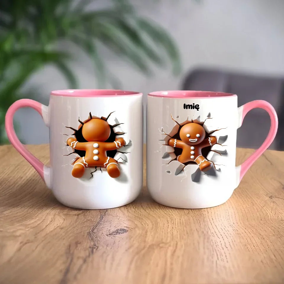 Pierniczek 3D | Personalizowany kubek świąteczny BN81 - StoryCups.pl