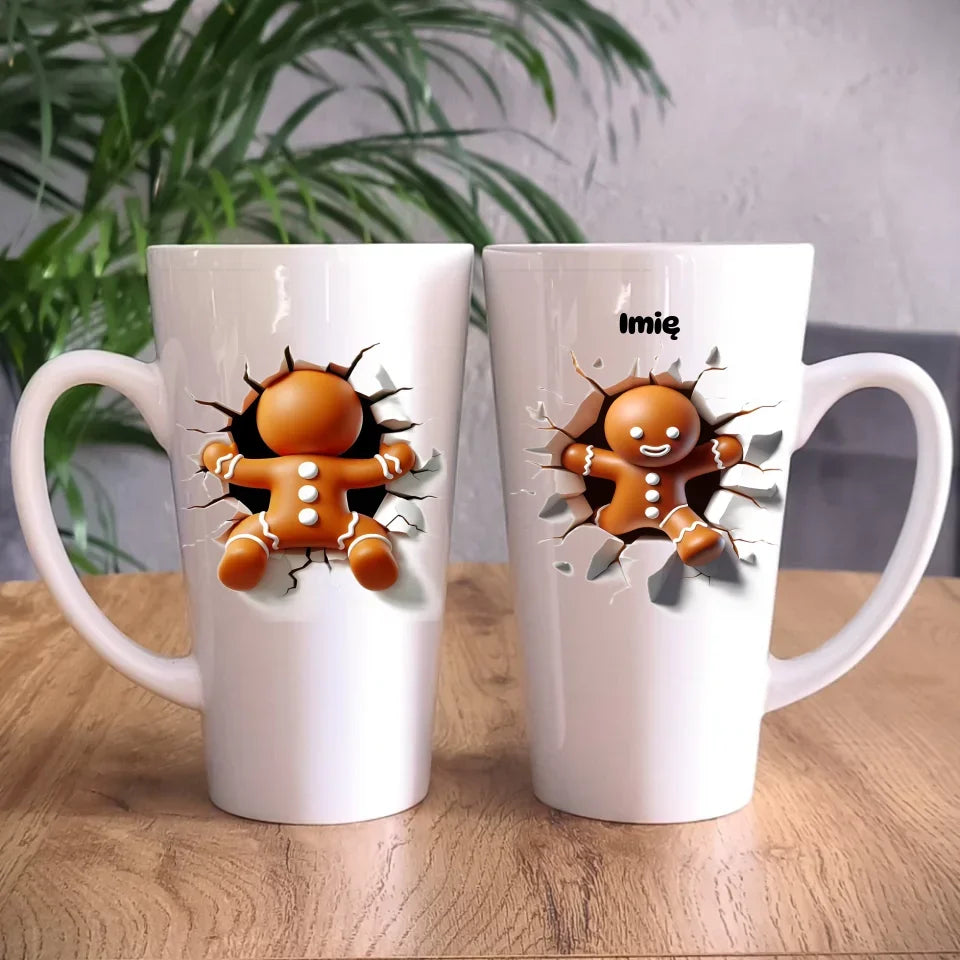 Pierniczek 3D | Personalizowany kubek świąteczny BN81 - StoryCups.pl