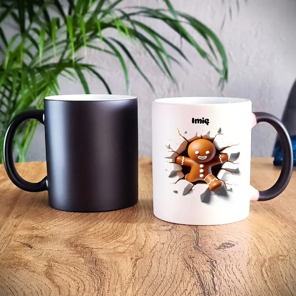 Pierniczek 3D | Personalizowany kubek świąteczny BN81 - StoryCups.pl