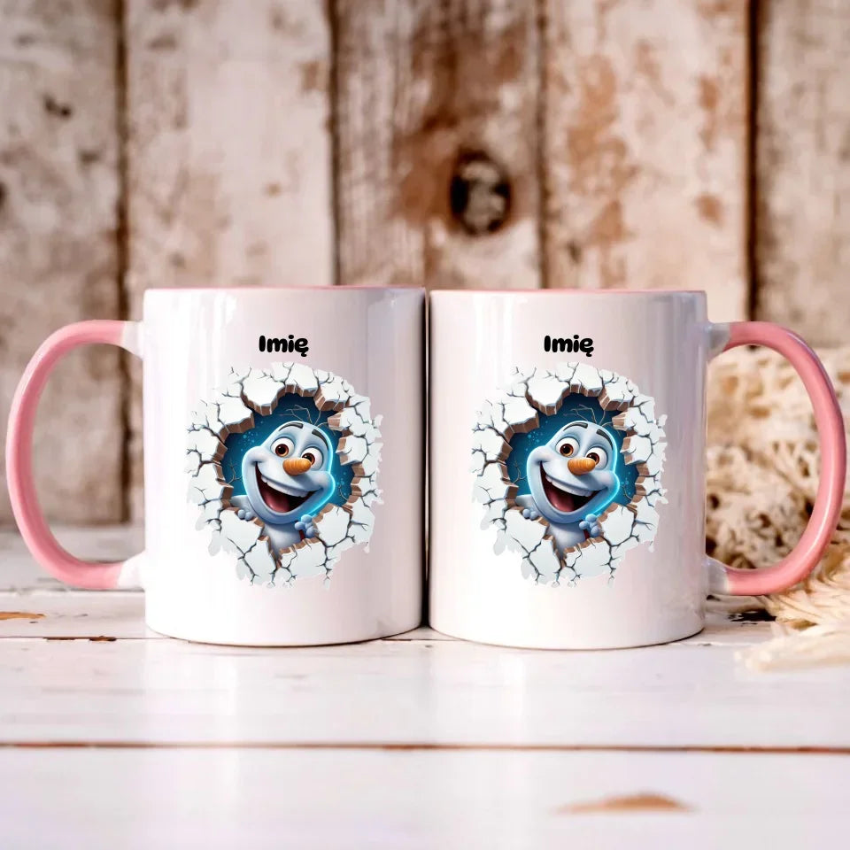 Bałwan 3D | Personalizowany kubek świąteczny BN84 - StoryCups.pl