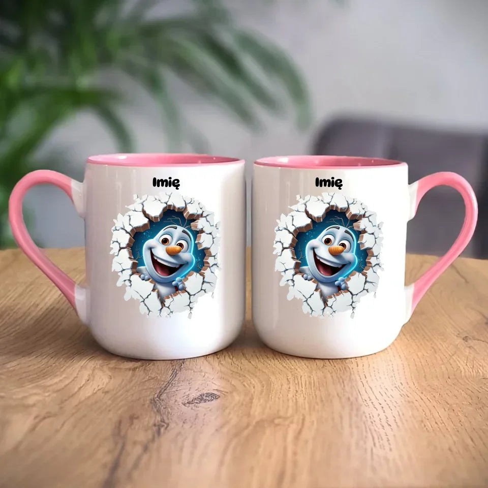 Bałwan 3D | Personalizowany kubek świąteczny BN84 - StoryCups.pl
