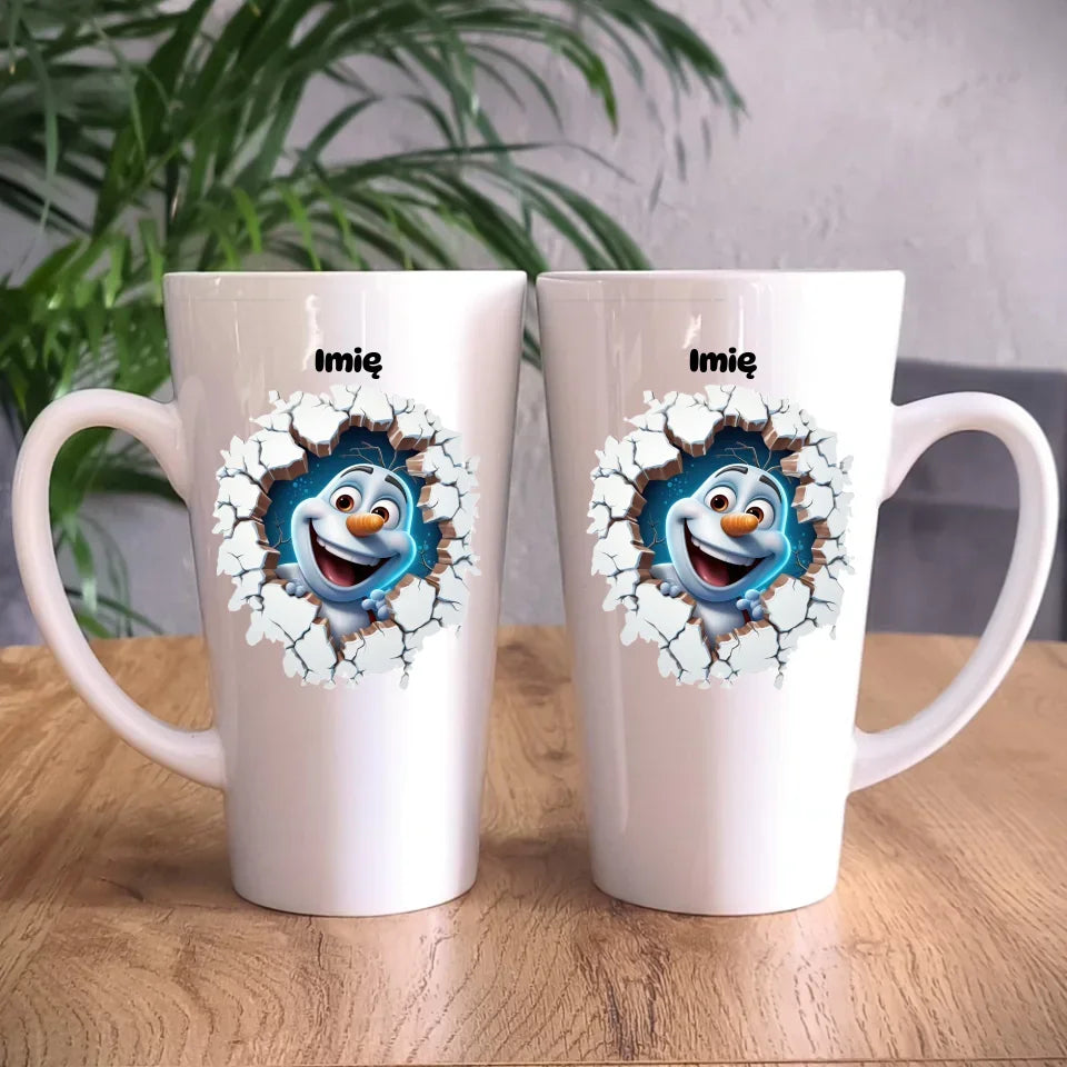 Bałwan 3D | Personalizowany kubek świąteczny BN84 - StoryCups.pl