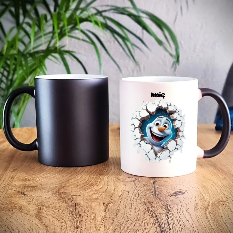 Bałwan 3D | Personalizowany kubek świąteczny BN84 - StoryCups.pl