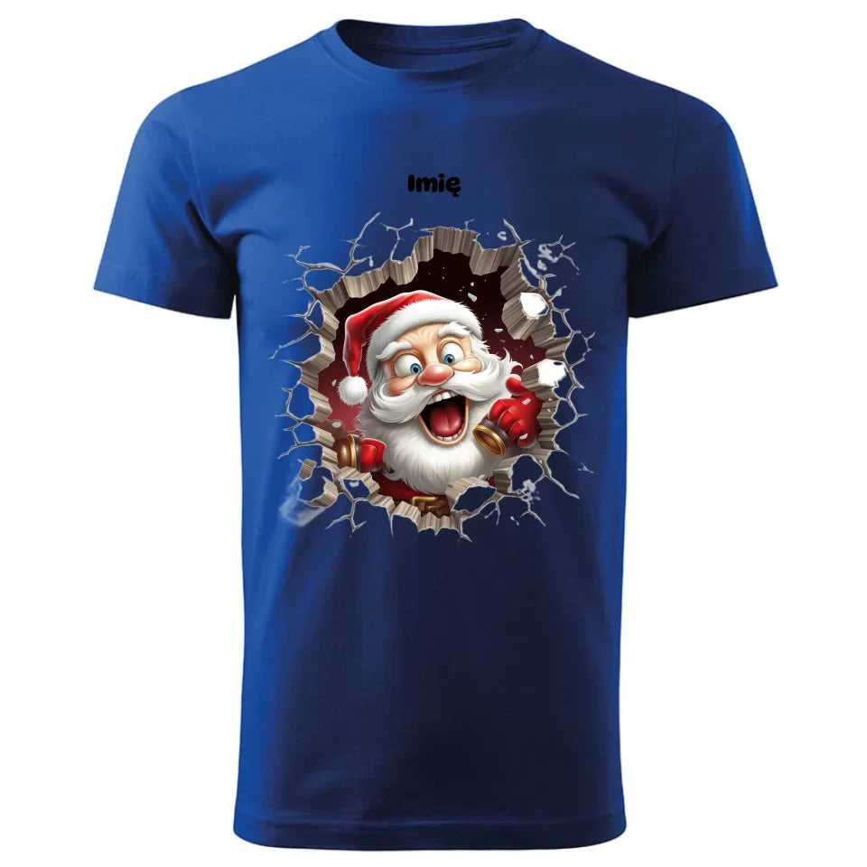 Mikołajek 3D | Personalizowana świąteczna koszulka męska BN85 - StoryCups.pl