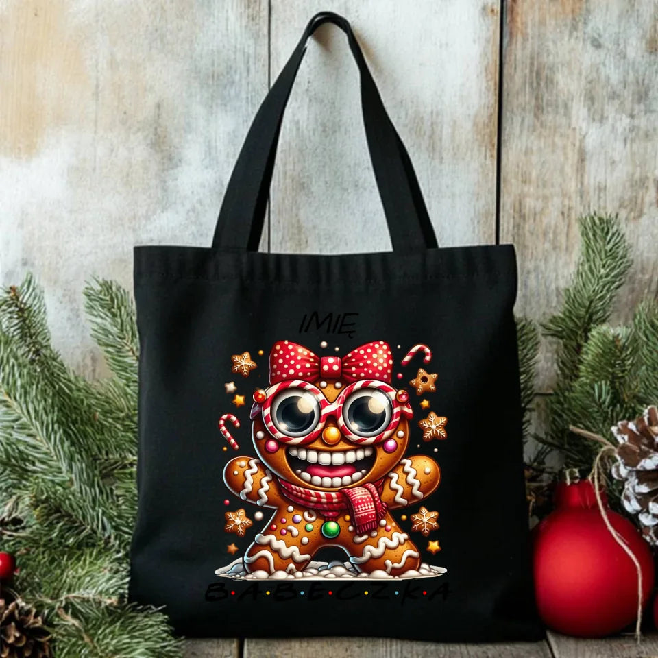 Personalizowana torba świąteczna na prezent Mikołajki Święta
