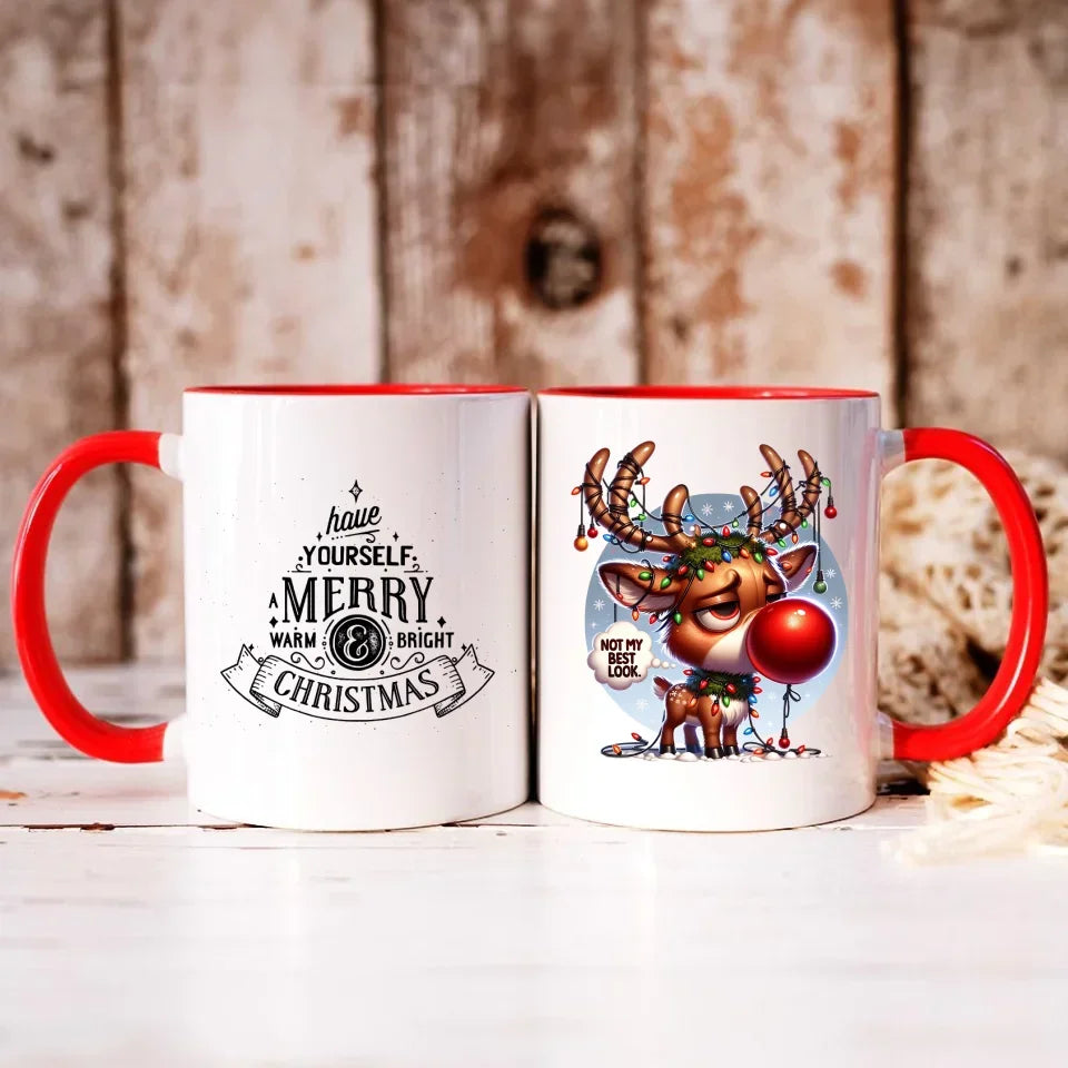 Nie wyglądam najlepiej | Świąteczny kubek BN98 - StoryCups.pl