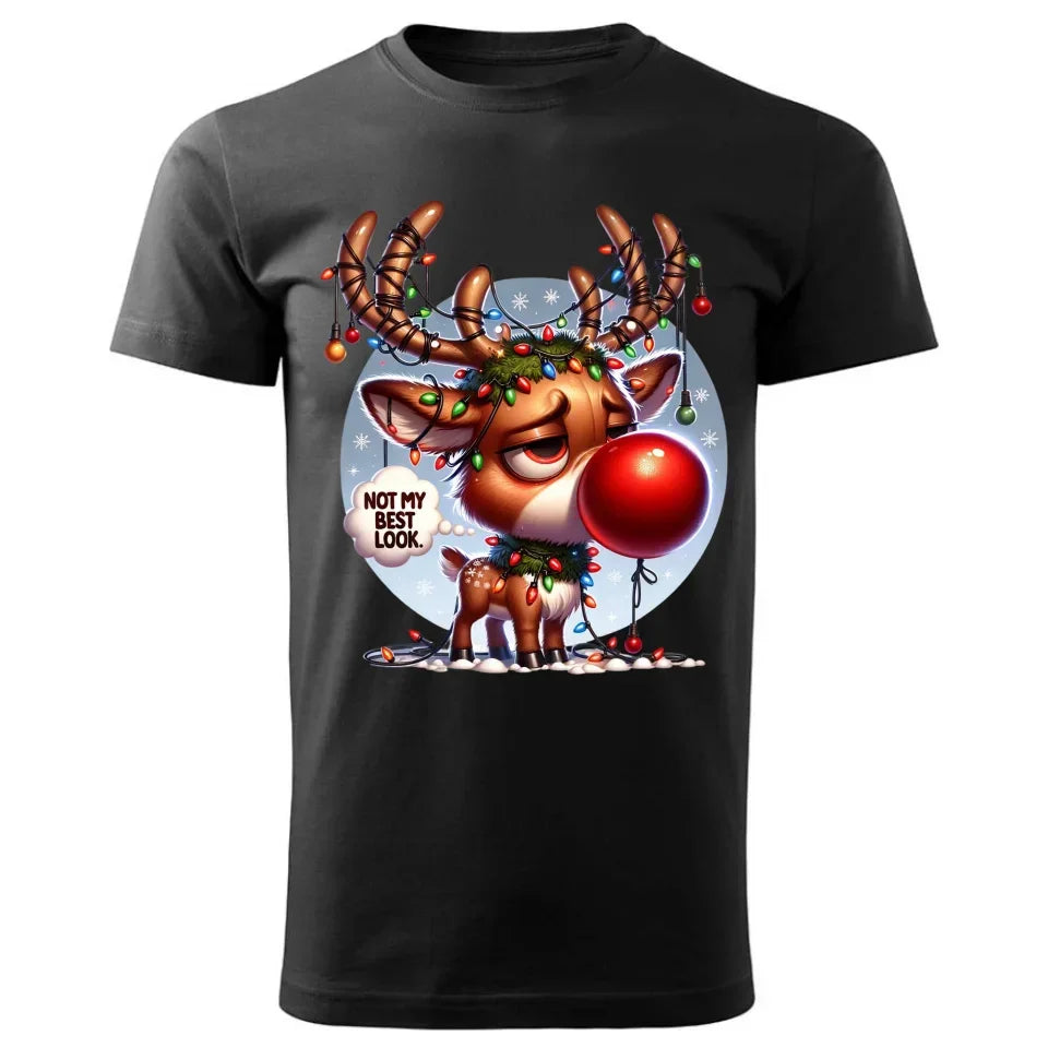 Nie wyglądam najlepiej | Świąteczna koszulka męska BN98 - StoryCups.pl