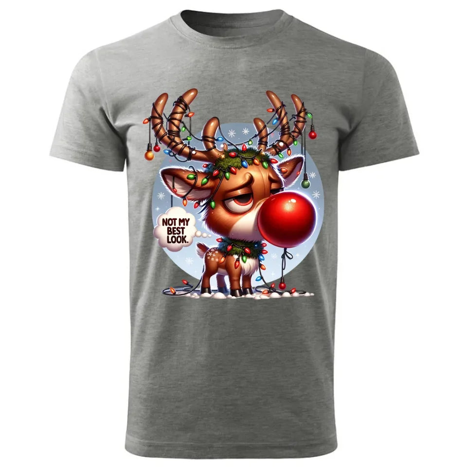 Nie wyglądam najlepiej | Świąteczna koszulka męska BN98 - StoryCups.pl