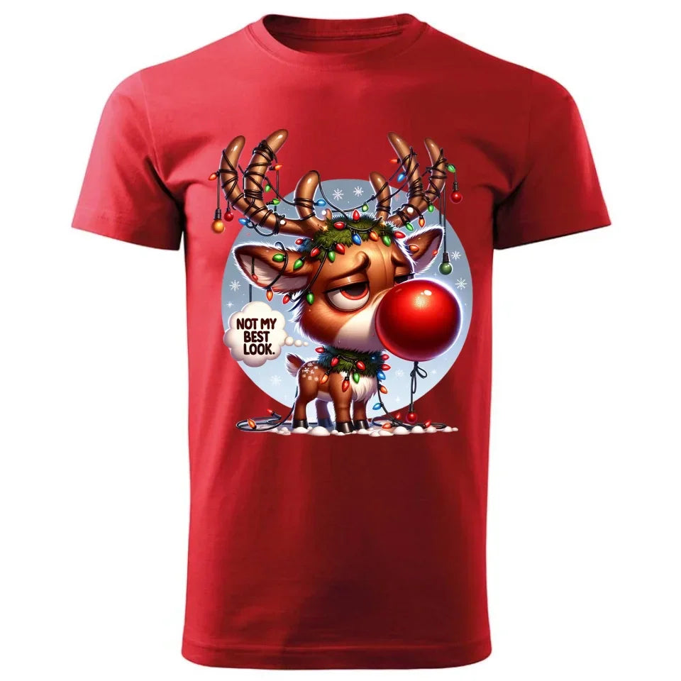 Nie wyglądam najlepiej | Świąteczna koszulka męska BN98 - StoryCups.pl