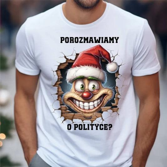 Świąteczna koszulka męska z nadrukiem na prezent