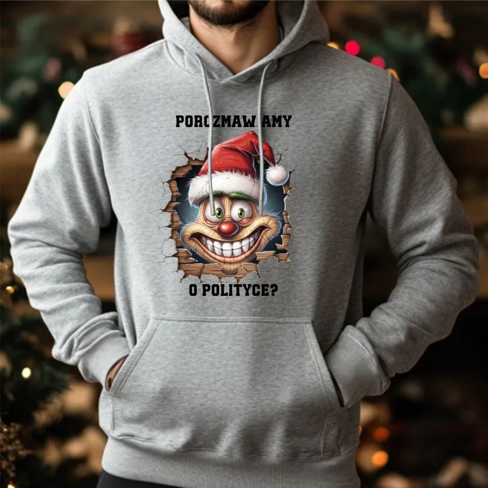 Świąteczna bluza męska z kapturem na prezent hoodie personalizacja