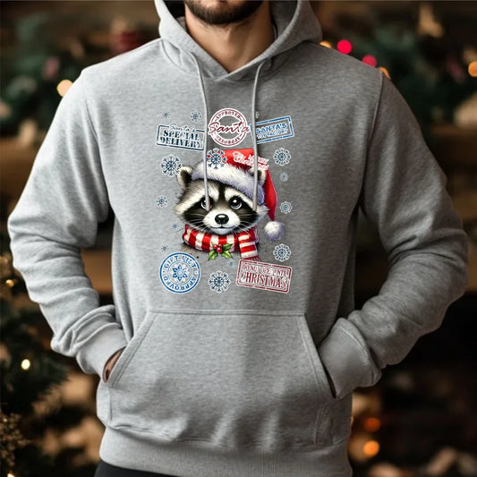 Świąteczna bluza męska z kapturem na prezent hoodie personalizacja