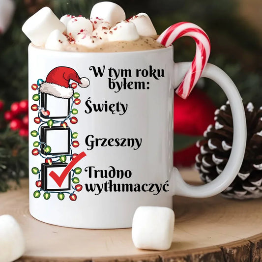 Personalizowany kubek świąteczny z nadrukiem - prezent na święta