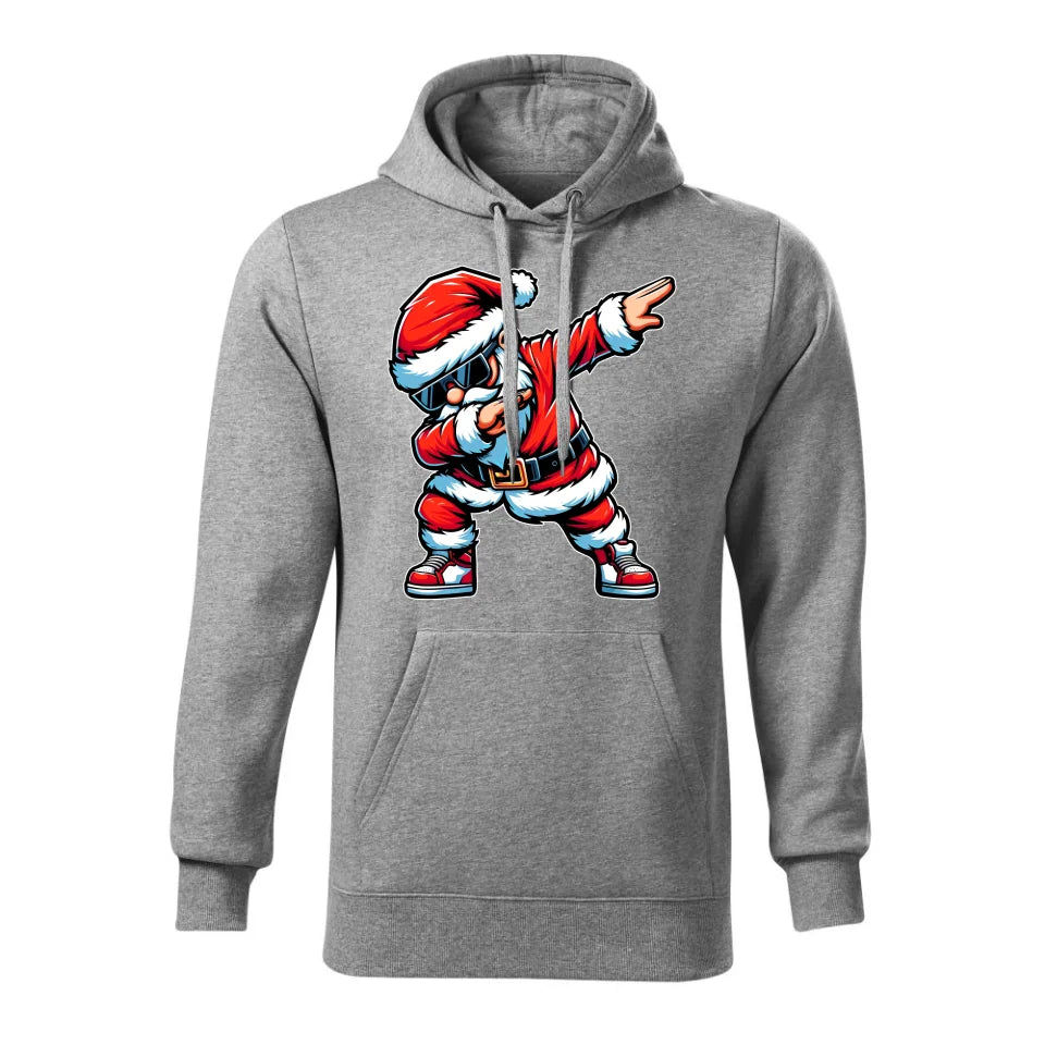 Świąteczna bluza męska z kapturem szara na prezent personalizacja hoodie Święta Boże Narodzenie Mikołajki