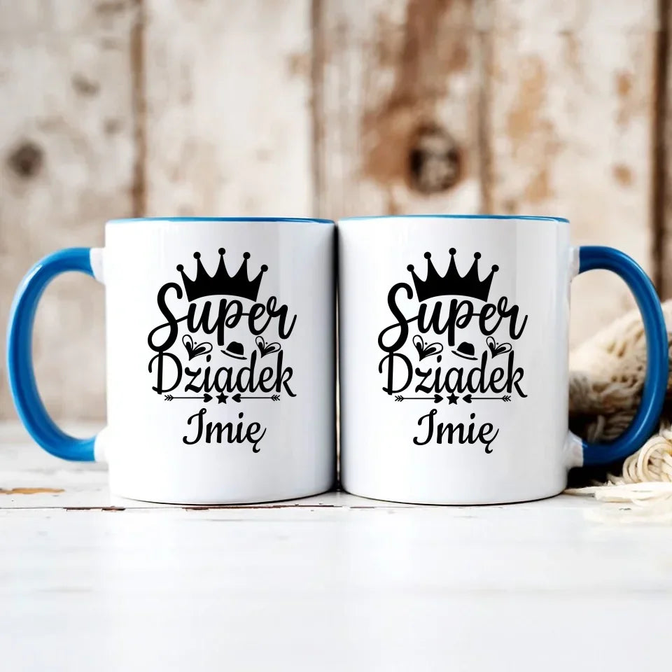 Super Dziadek | Personalizowany kubek dla dziadka D03 - StoryCups.pl