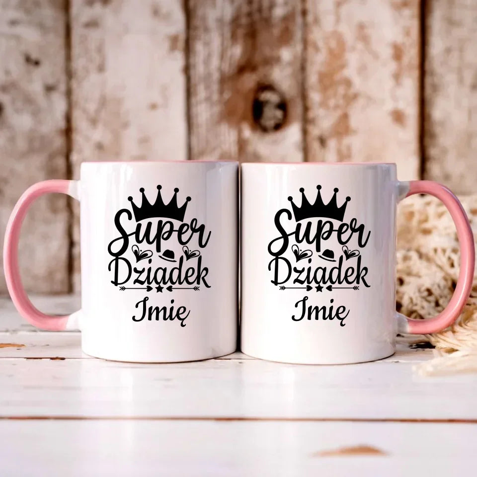 Super Dziadek | Personalizowany kubek dla dziadka D03 - StoryCups.pl