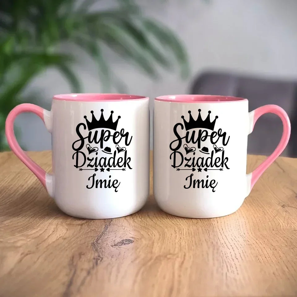 Super Dziadek | Personalizowany kubek dla dziadka D03 - StoryCups.pl