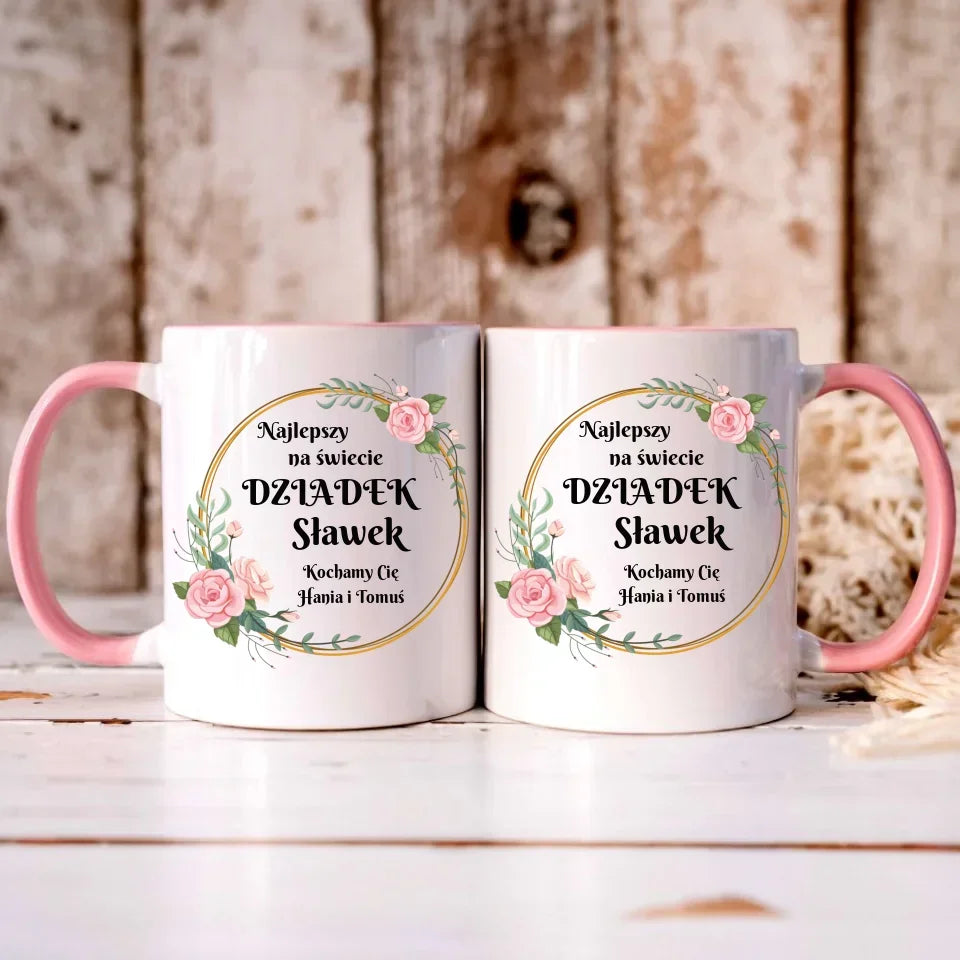 Najlepszy dziadek na świecie | Personalizowany kubek dla dziadka D04 - StoryCups.pl