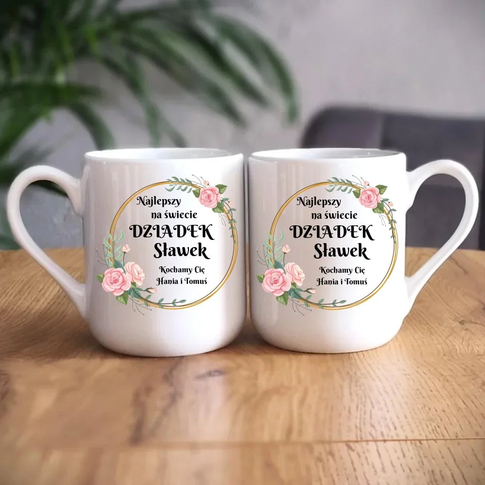 Najlepszy dziadek na świecie | Personalizowany kubek dla dziadka D04 - StoryCups.pl