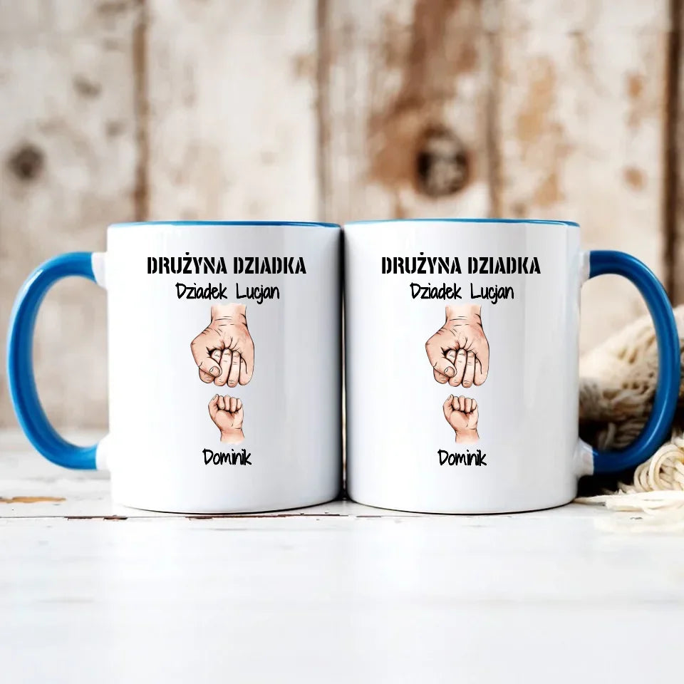 Drużyna Dziadka | Personalizowany kubek dla dziadka D07 - StoryCups.pl