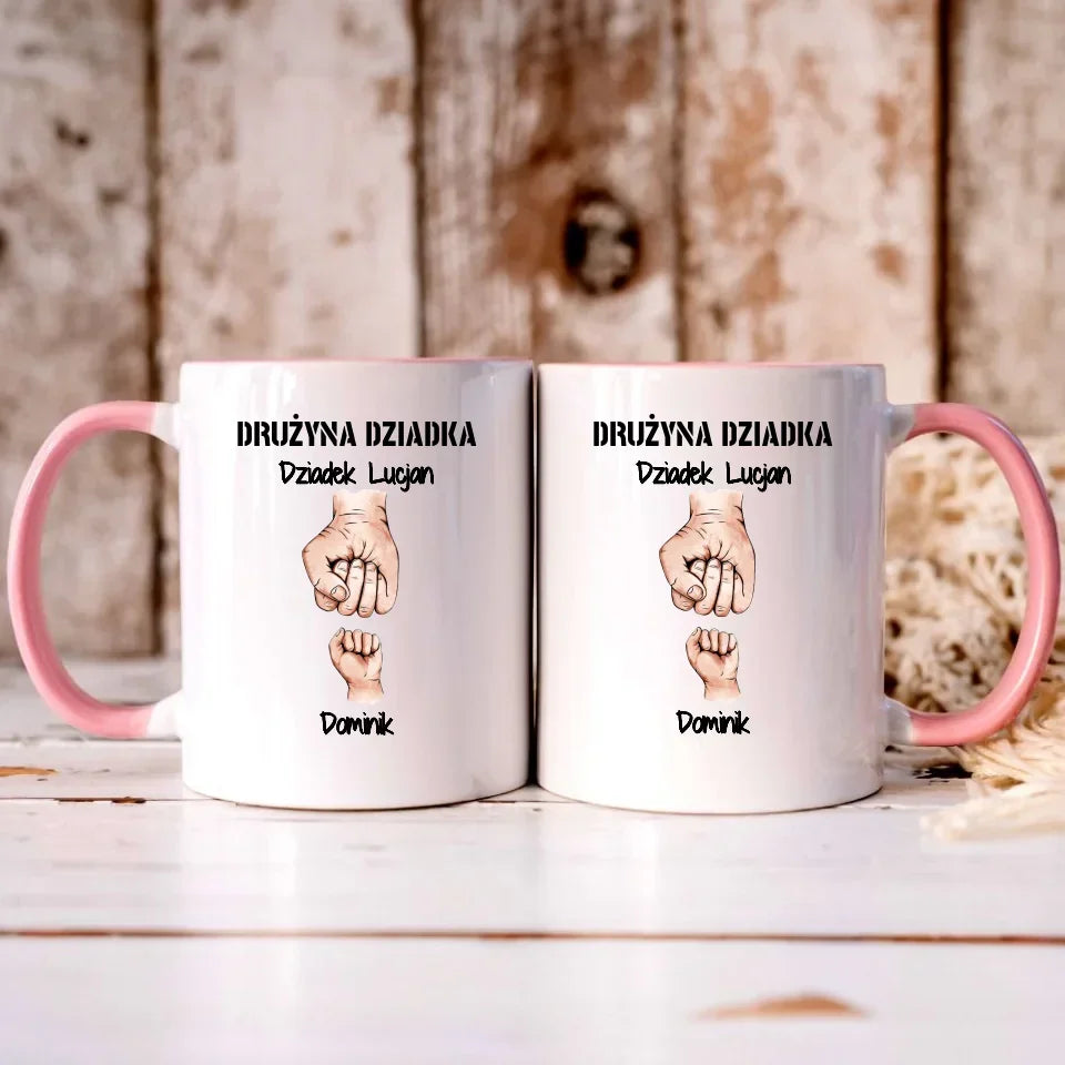 Drużyna Dziadka | Personalizowany kubek dla dziadka D07 - StoryCups.pl