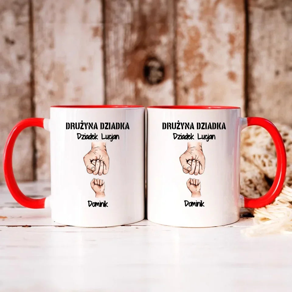 Drużyna Dziadka | Personalizowany kubek dla dziadka D07 - StoryCups.pl