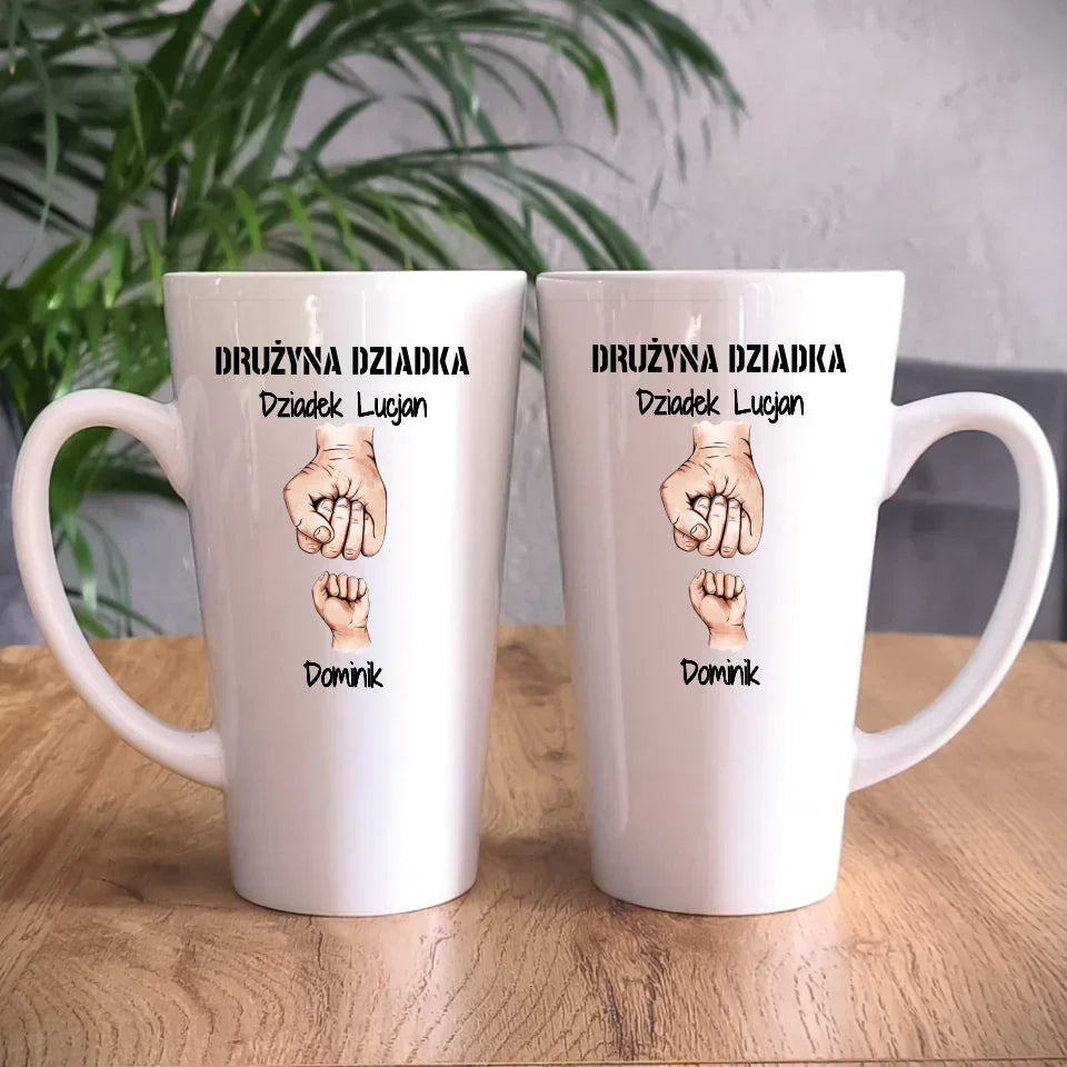 Drużyna Dziadka | Personalizowany kubek dla dziadka D07 - StoryCups.pl