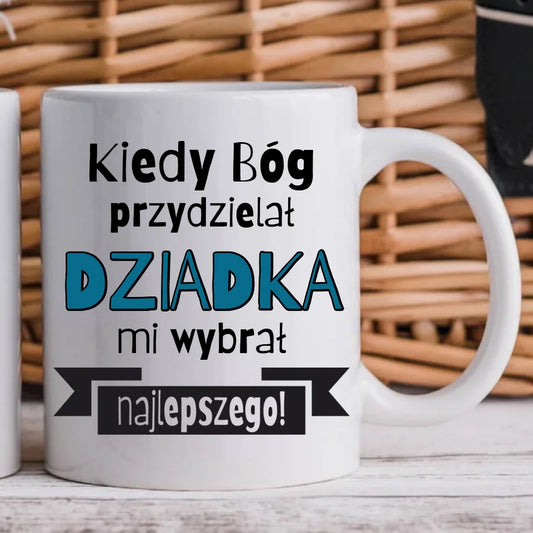 Kubek z nadrukiem dla dziadka – prezent na Dzień Dziadka, urodziny, święta