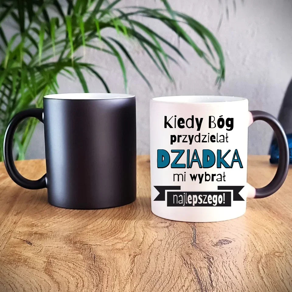 Bóg wybrał najlepszego dziadka | Kubek dla dziadka D08 - StoryCups.pl