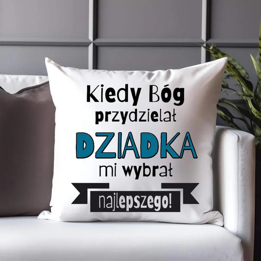 Poduszka dla dziadka - prezent na Dzień Dziadka, urodziny, Święta