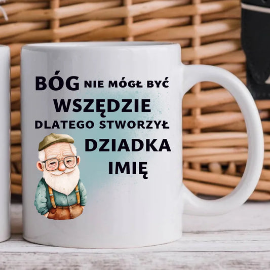 Kubek z nadrukiem dla dziadka – prezent na Dzień Dziadka, urodziny, święta