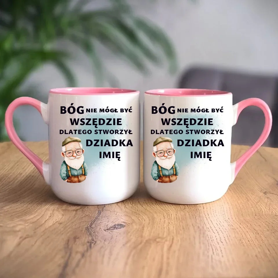Bóg nie mógł być wszędzie | Kubek dla dziadka D09 - StoryCups.pl