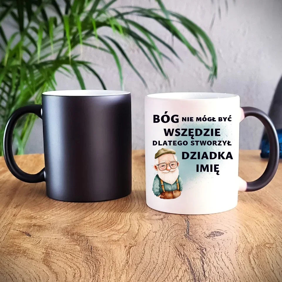 Bóg nie mógł być wszędzie | Kubek dla dziadka D09 - StoryCups.pl