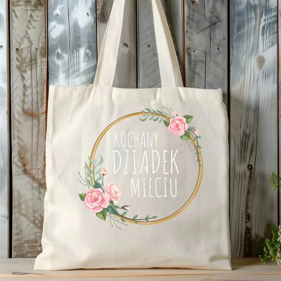 Kochany Dziadek | Personalizowana torba dla dziadka D10 - StoryCups.pl