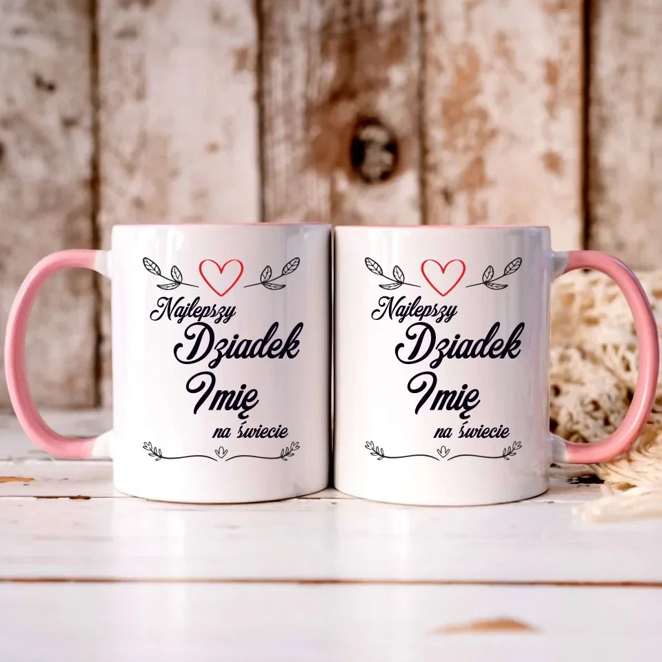Najlepszy Dziadek na Świecie | Personalizowany kubek dla dziadka D12 - StoryCups.pl