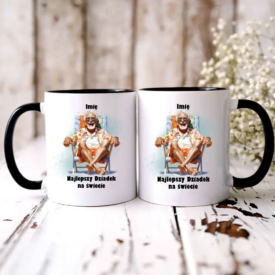 Najlepszy Dziadek na świecie | Kubek z imieniem dla dziadka D14 - StoryCups.pl