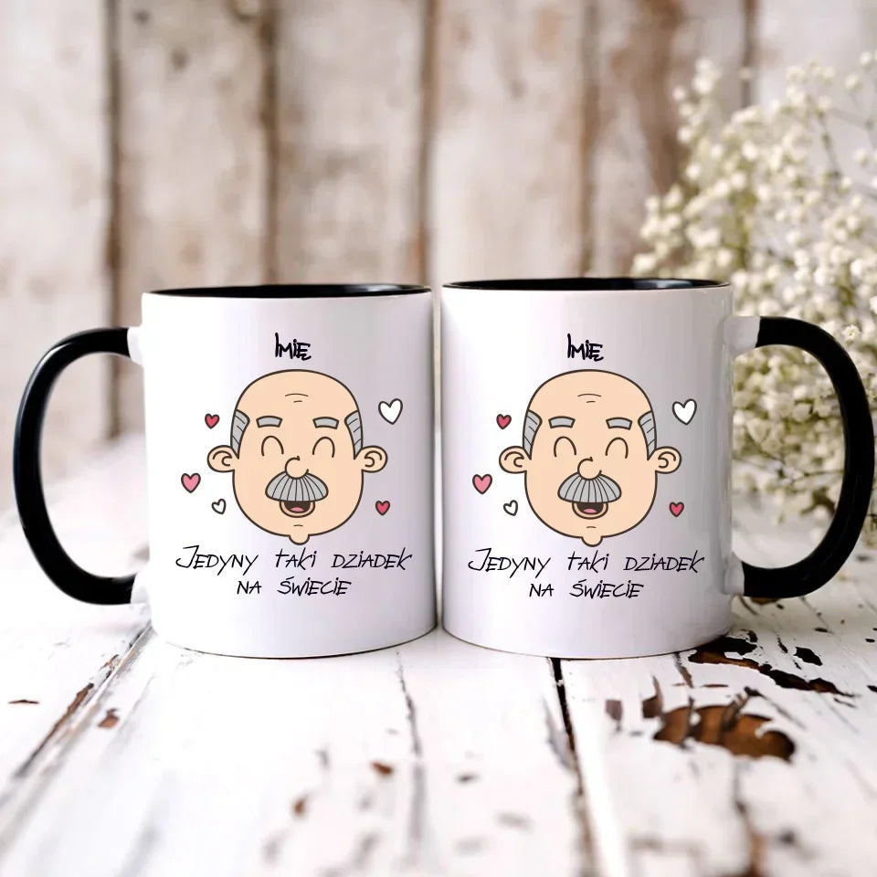 Jedyny taki dziadek na świecie | Personalizowany kubek dla dziadka D15 - StoryCups.pl