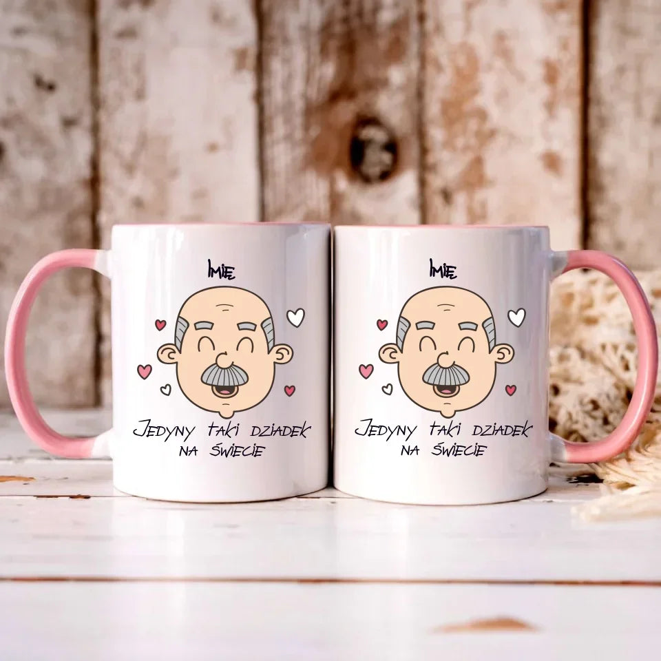 Jedyny taki dziadek na świecie | Personalizowany kubek dla dziadka D15 - StoryCups.pl