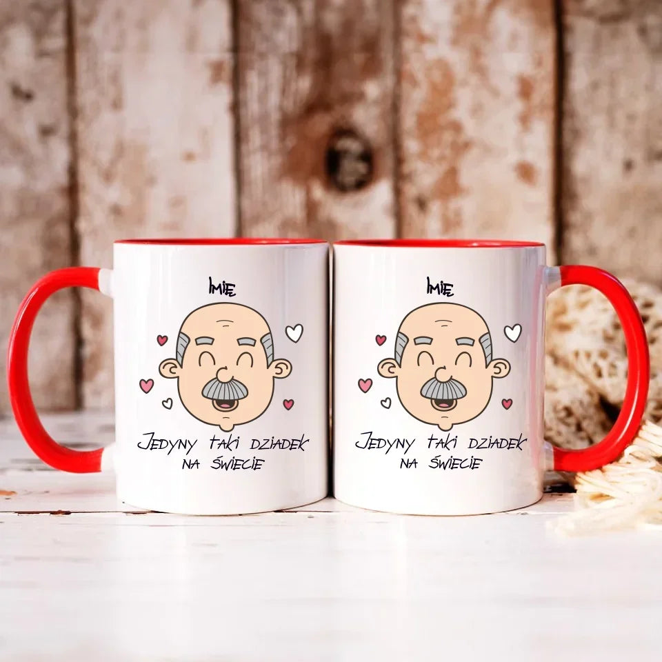 Jedyny taki dziadek na świecie | Personalizowany kubek dla dziadka D15 - StoryCups.pl