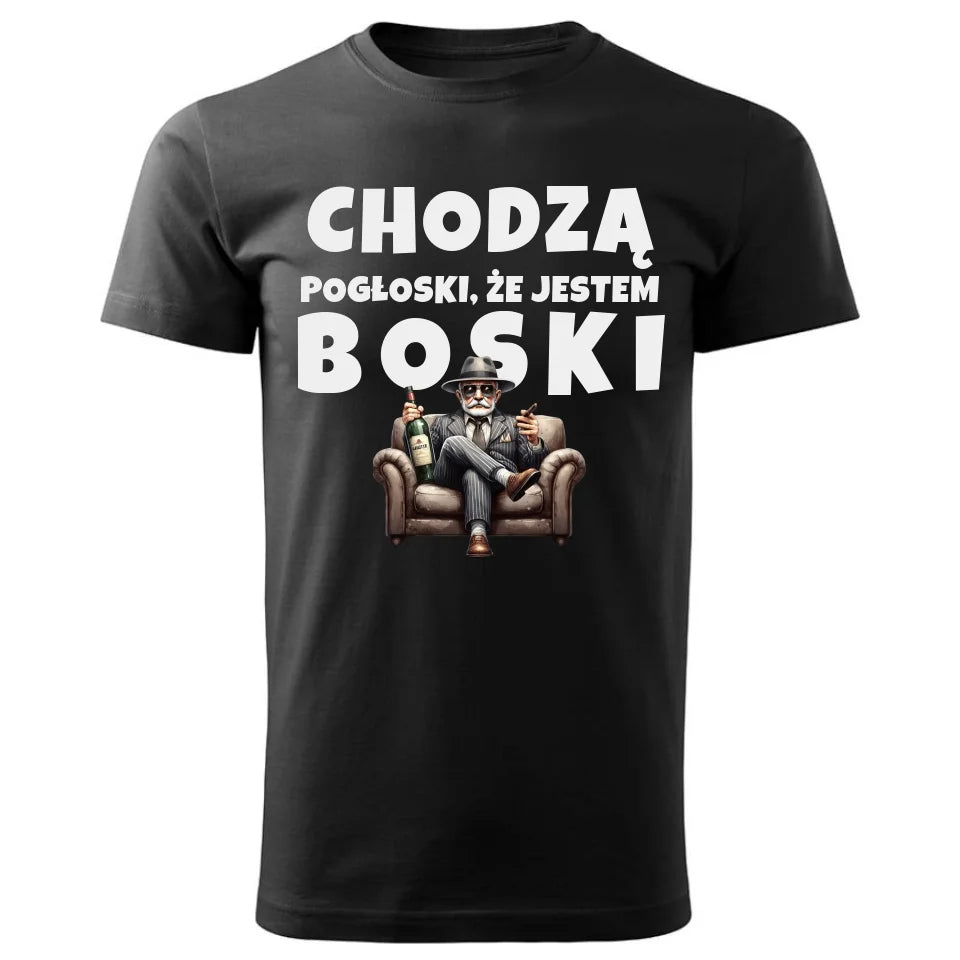 Personalizowana koszulka dla dziadka – czarna - T-shirt z nadrukiem prezent dla dziadka na Dzień Dziadka, urodziny, Święta