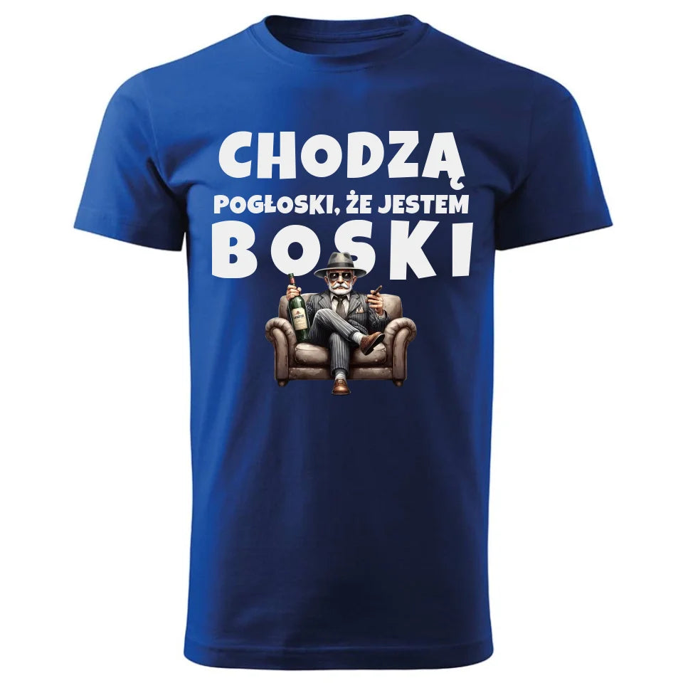 Personalizowana koszulka dla dziadka – niebieska - T-shirt z nadrukiem prezent dla dziadka na Dzień Dziadka, urodziny, Święta