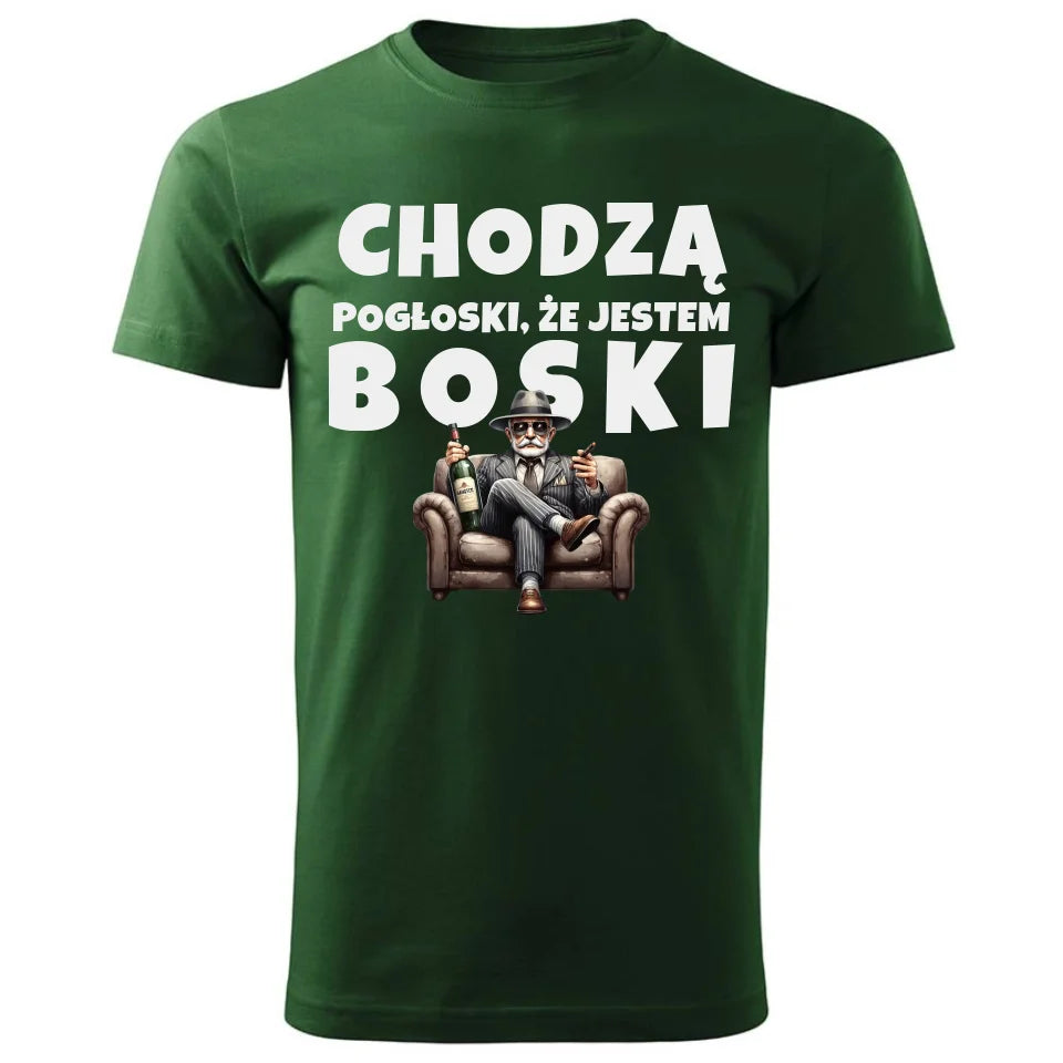 Personalizowana koszulka dla dziadka – zielona - T-shirt z nadrukiem prezent dla dziadka na Dzień Dziadka, urodziny, Święta